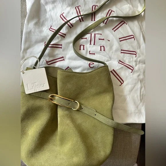 LIFFNER BELTED BUCKLE BAG - HERB SUEDE - Picture 2 of 8